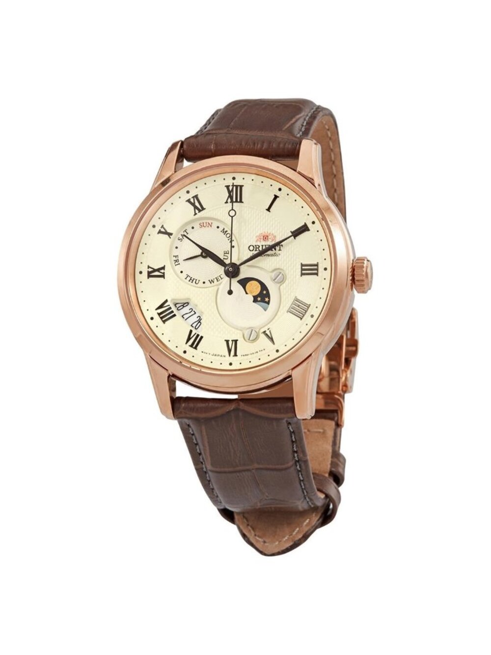 NWT Orient Sun and Moon Automatic Champagne Dial Men's Watch